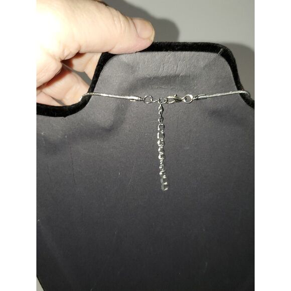 A Silky Snake Chain Rhinestone Necklace Evening Cocktail Sparkly Elegant - Picture 9 of 10